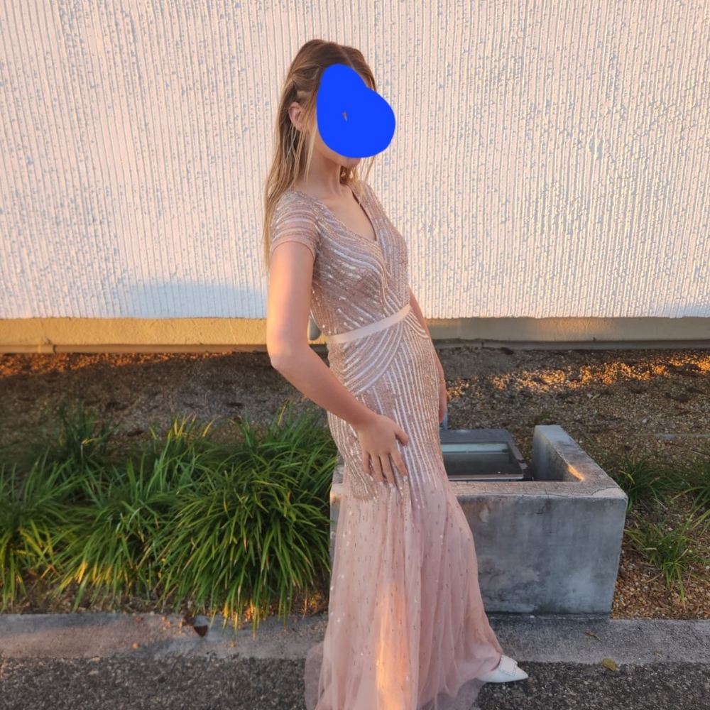 Elegant Evening Gown in Blush